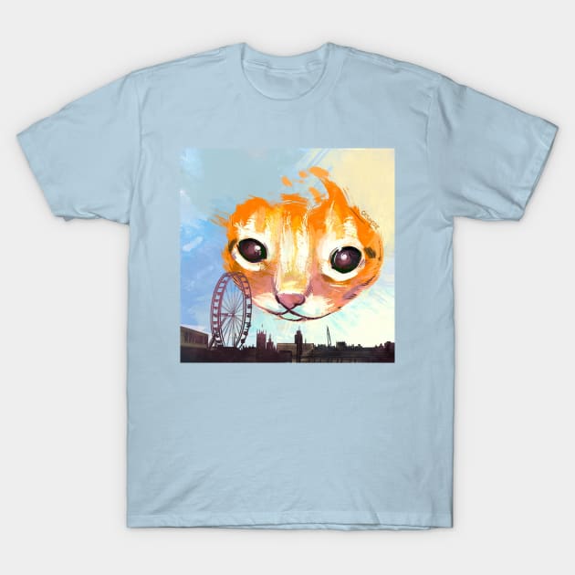 Sky cat is in the Sky T-Shirt by Catwheezie